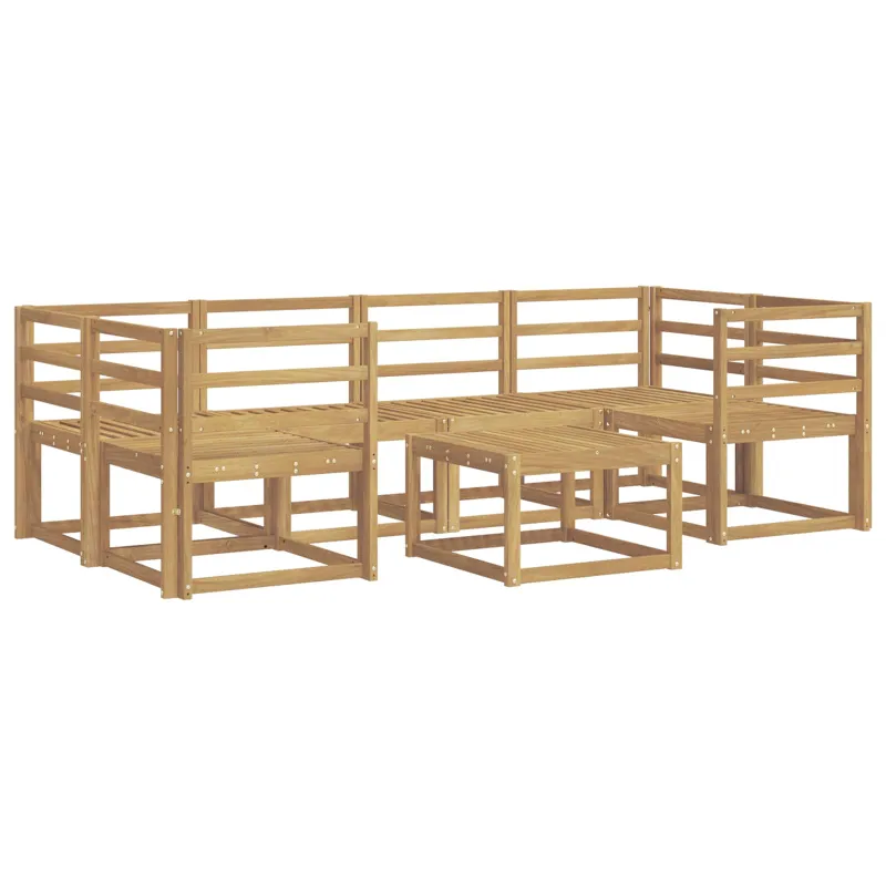 Lauko sofos komplektas 7 pcs Balta 59 x 59 x 37 cm