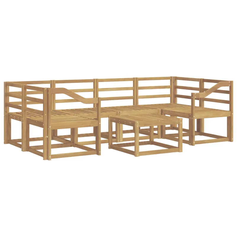 Lauko sofos komplektas 7 pcs Balta 59 x 59 x 37 cm