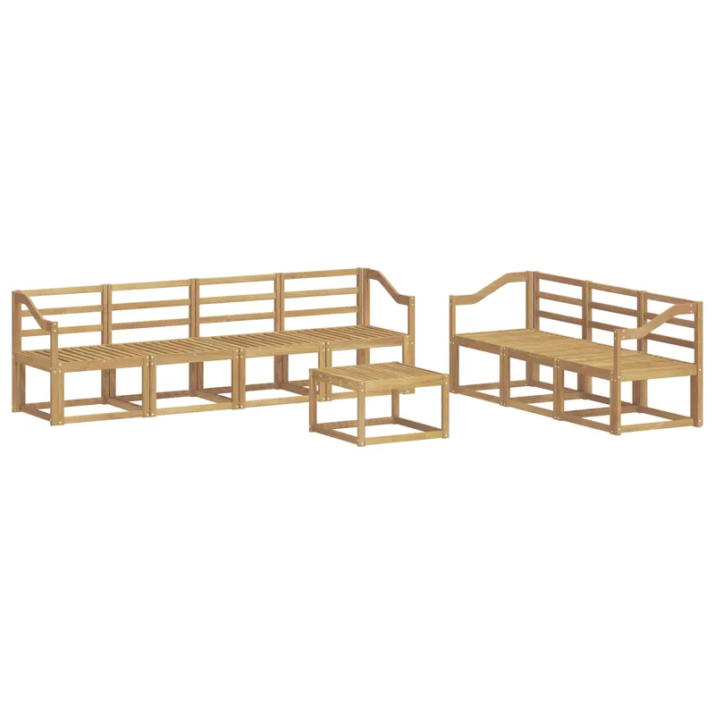 Lauko sofos komplektas 8 pcs Balta 59 x 59 x 37 cm