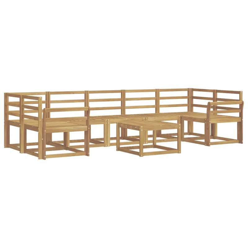 Lauko sofos komplektas 8 pcs Balta 59 x 59 x 37 cm