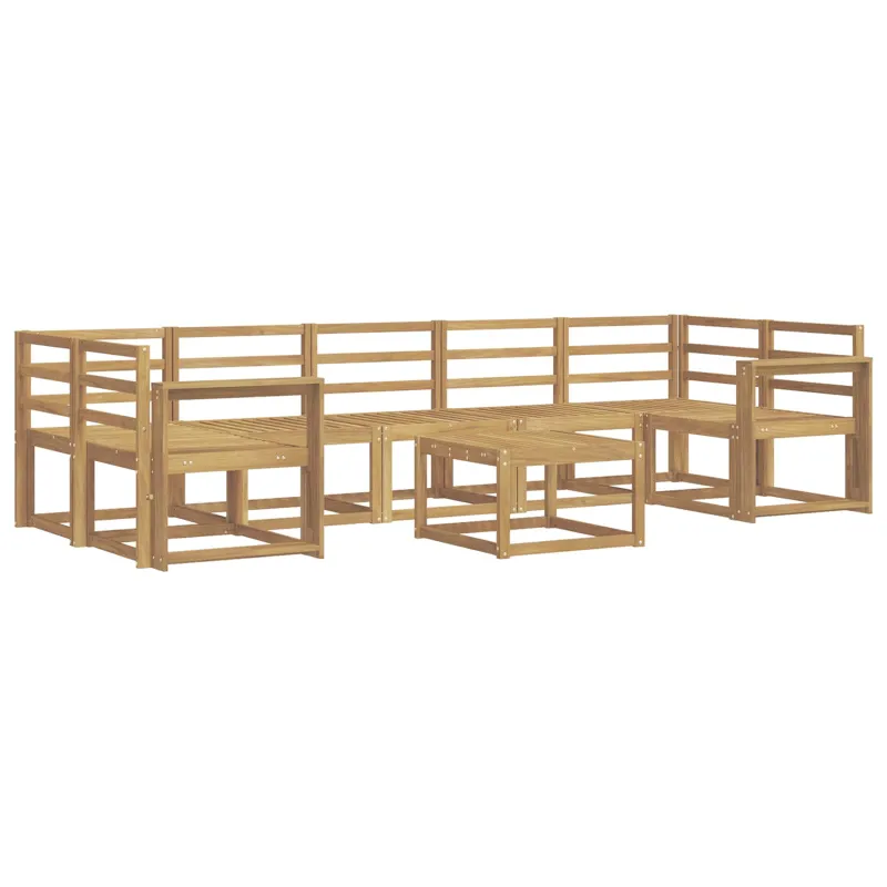 Lauko sofos komplektas 8 pcs Balta 59 x 59 x 37 cm