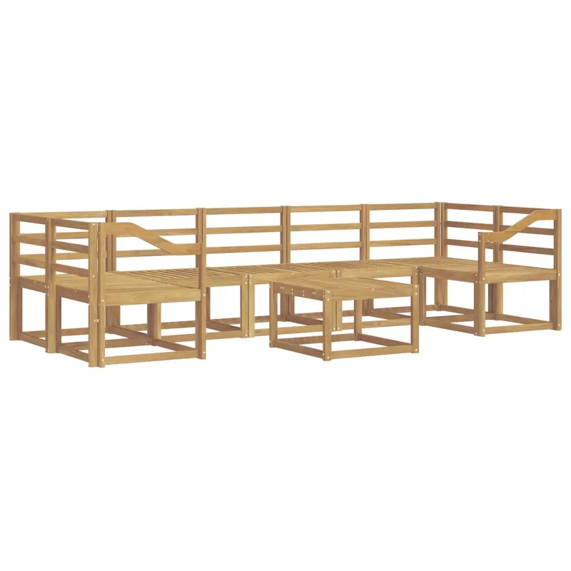 Lauko sofos komplektas 8 pcs Balta 59 x 59 x 37 cm