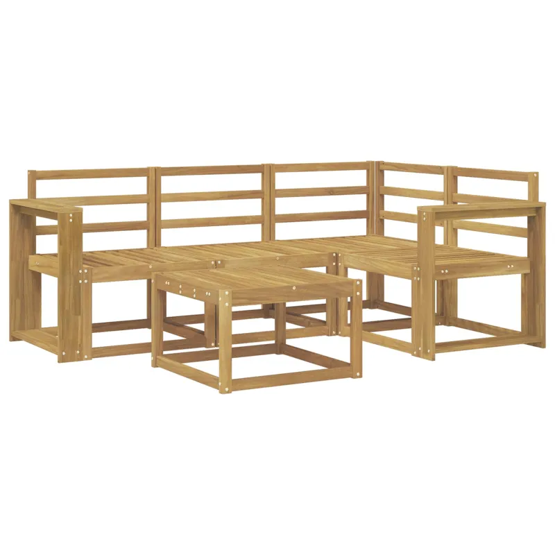 Lauko sofos komplektas 5 pcs Balta 59 x 59 x 37 cm