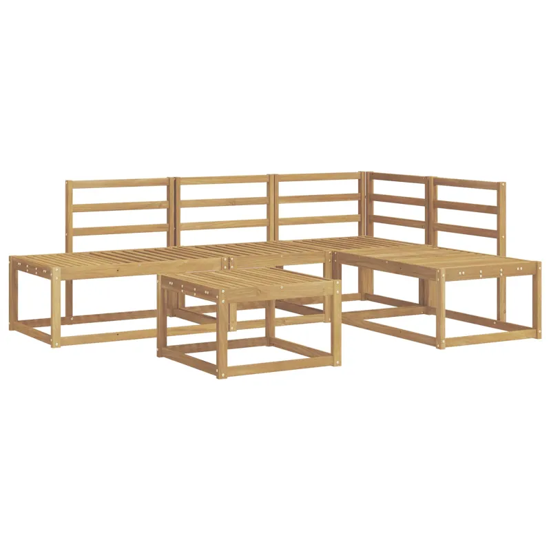 Lauko sofos komplektas 5 Vienetas Balta