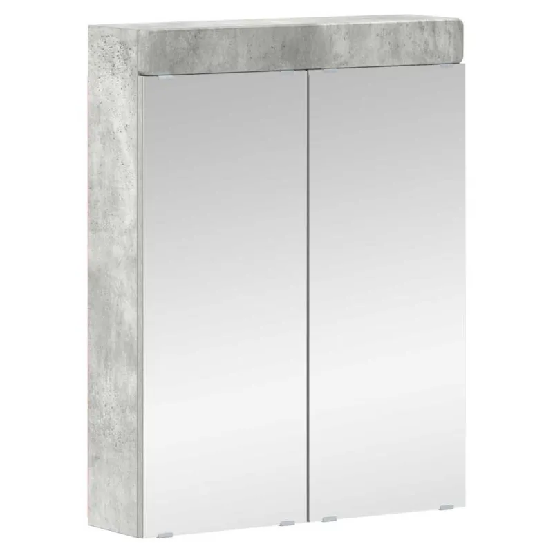 Vonios baldų rinkinys TULUM 4 pcs Betono pilka 60 x 34 x 63 cm