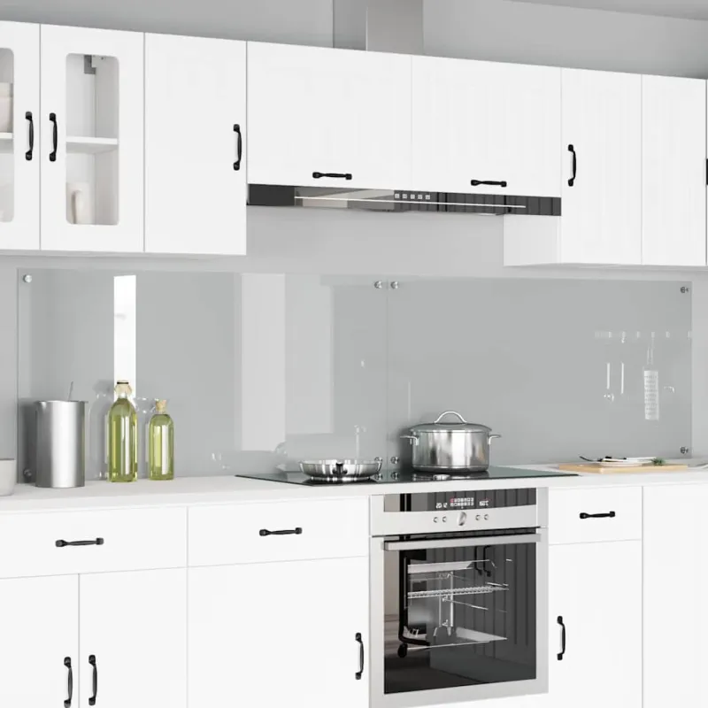 Virtuvės atbraila 2 pcs Skaidrus 120 x 60 cm grūdintas stiklas
