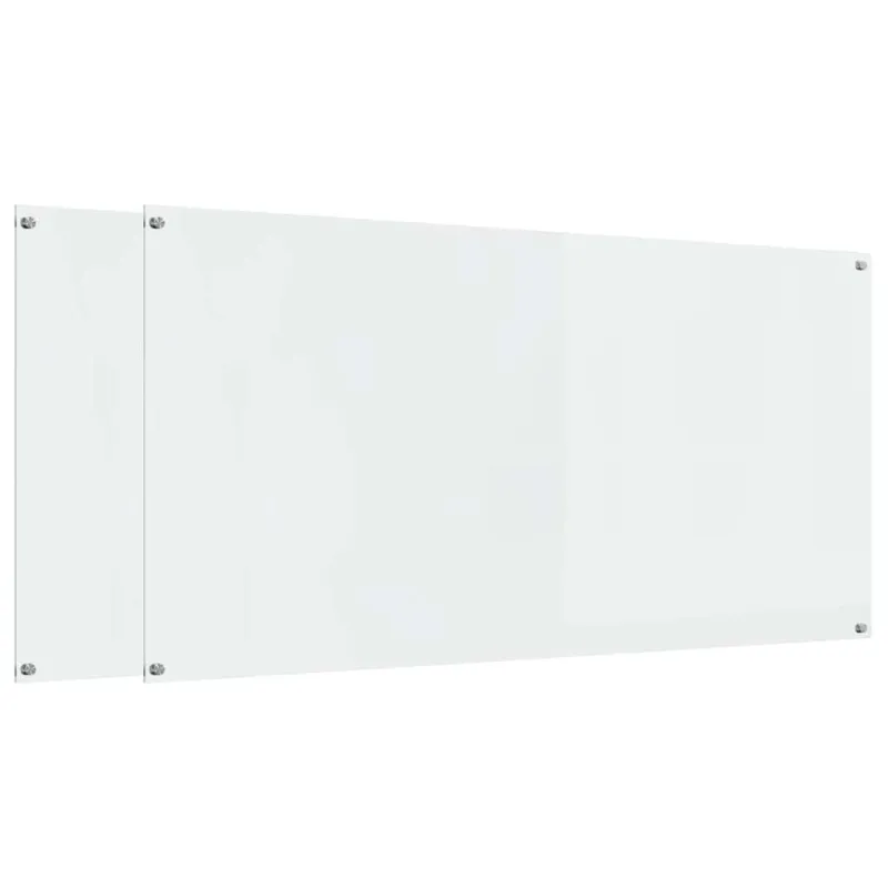 Virtuvės atbraila 2 pcs Skaidrus 120 x 60 cm grūdintas stiklas