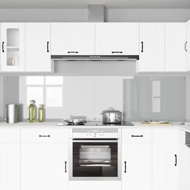 Virtuvės atbraila 2 pcs Skaidrus 120 x 60 cm grūdintas stiklas