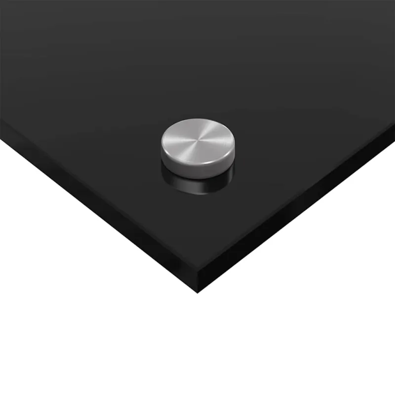 Virtuvės atbraila 2 pcs Juoda 120 x 40 cm grūdintas stiklas
