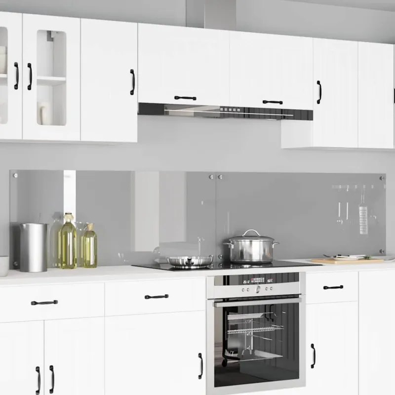 Virtuvės atbraila 2 pcs Šviesiai pilka 120 x 50 cm