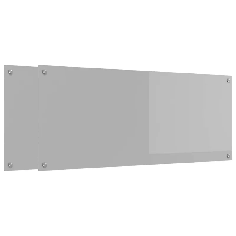 Virtuvės atbraila 2 pcs Šviesiai pilka 120 x 50 cm