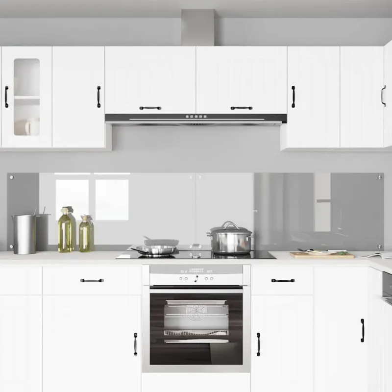 Virtuvės atbraila 2 pcs Šviesiai pilka 120 x 50 cm