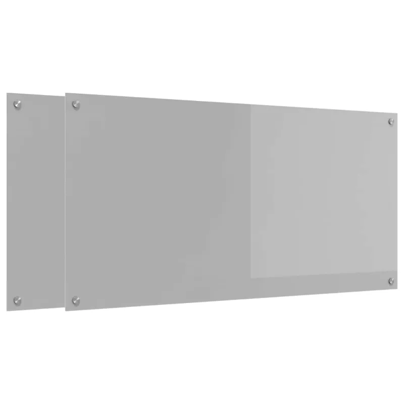 Virtuvės atbraila 2 pcs Šviesiai pilka 120 x 60 cm