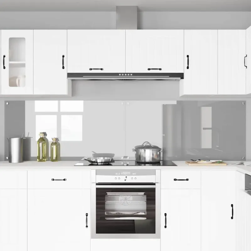 Virtuvės atbraila 2 pcs Šviesiai pilka 120 x 60 cm