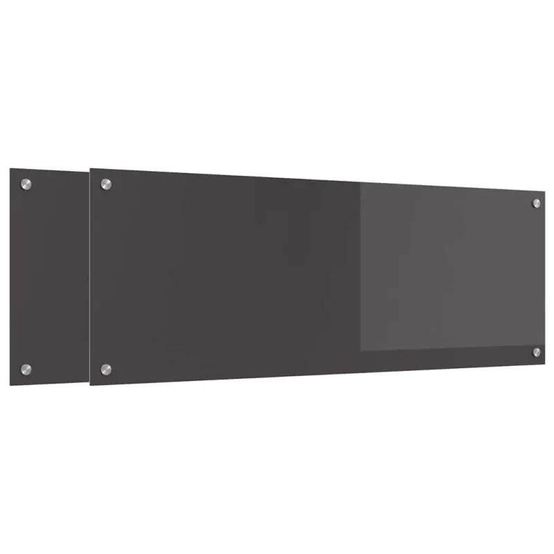 Virtuvės atbraila 2 pcs Tamsiai pilka 110 x 40 cm