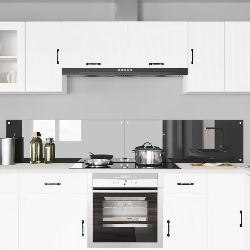 Virtuvės atbraila 2 pcs Tamsiai pilka 110 x 40 cm
