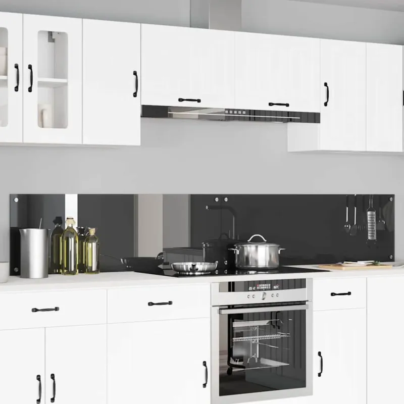 Virtuvės atbraila 2 pcs Tamsiai pilka 120 x 40 cm