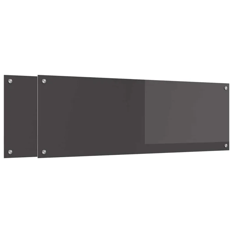 Virtuvės atbraila 2 pcs Tamsiai pilka 120 x 40 cm