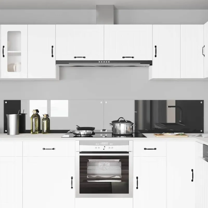 Virtuvės atbraila 2 pcs Tamsiai pilka 120 x 40 cm