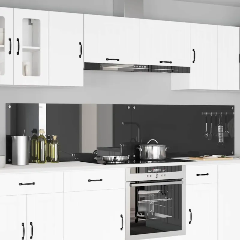 Virtuvės atbraila 2 pcs Tamsiai pilka 120 x 50 cm