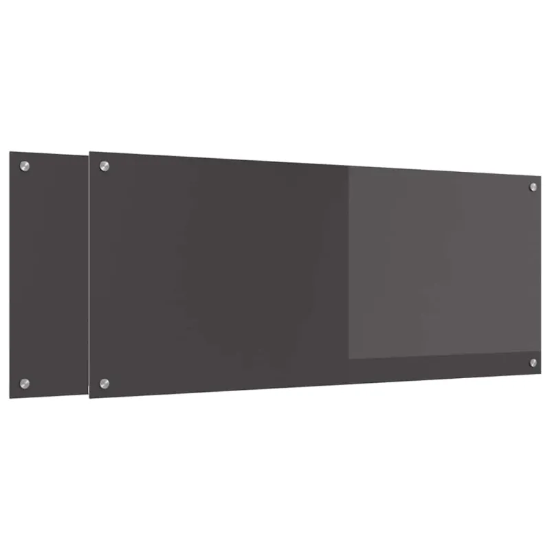 Virtuvės atbraila 2 pcs Tamsiai pilka 120 x 50 cm