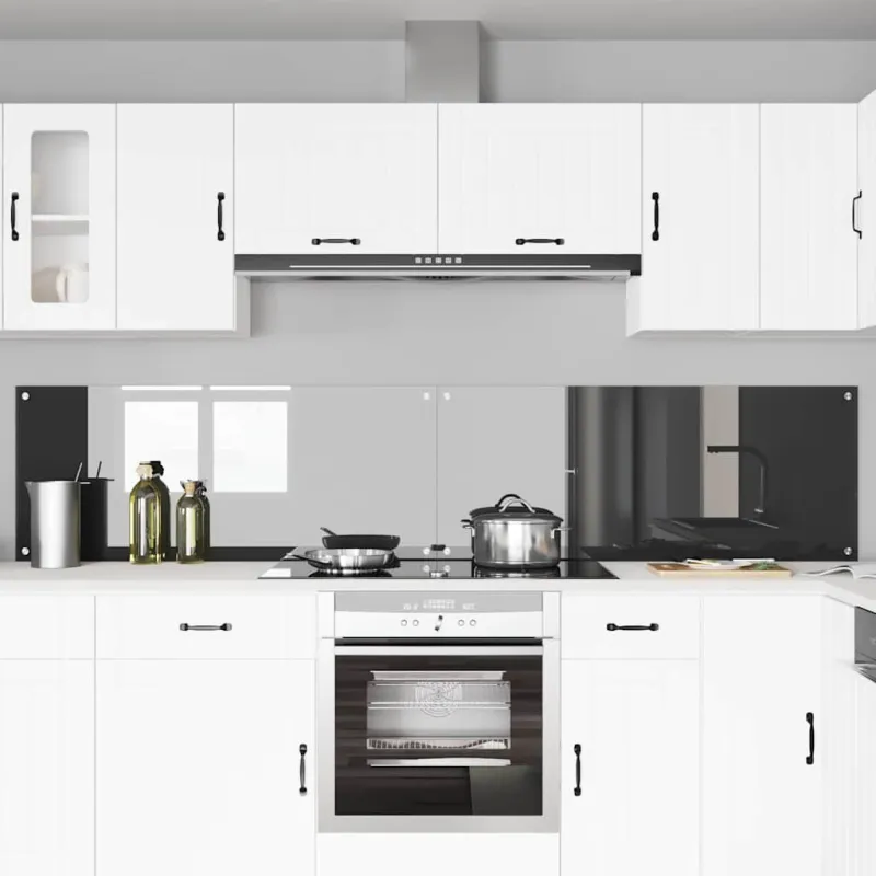 Virtuvės atbraila 2 pcs Tamsiai pilka 120 x 50 cm