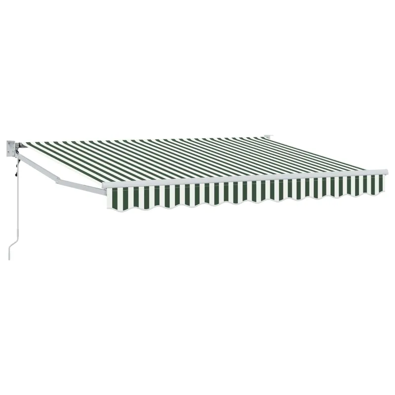 Pavėsinė Žalia ir balta 2,5 x 2 m Poliesteris ir Metalas