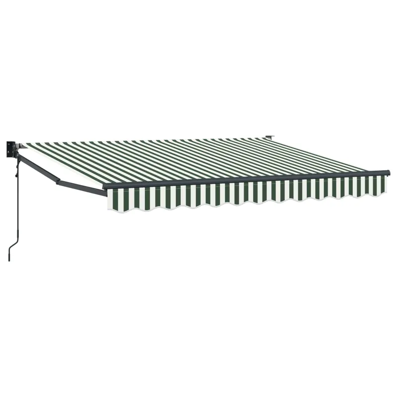 Pavėsinė Žalia ir balta 3,5 x 2 m Poliesteris ir Metalas