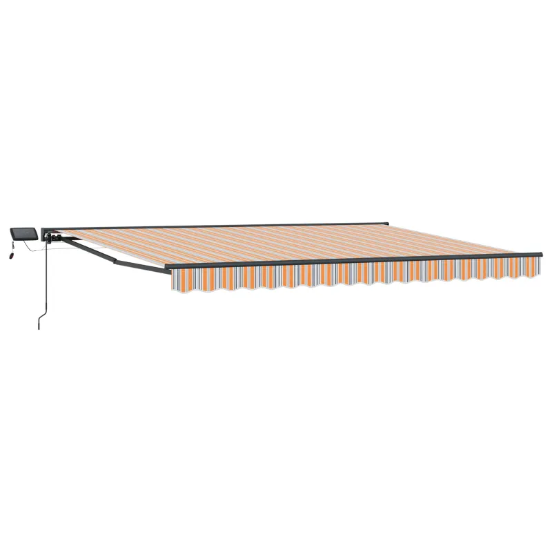 Rankinis markizės rėmas su LED 4 × 3,5 m