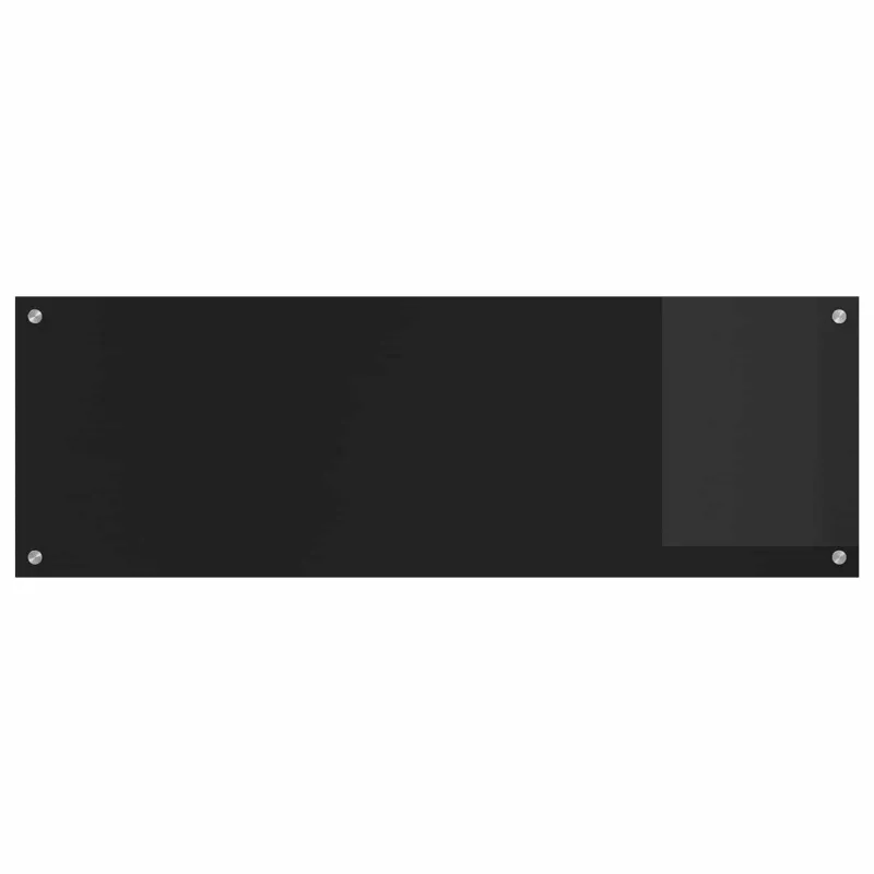 Virtuvės atbraila Juoda 120 x 40 cm grūdintas stiklas