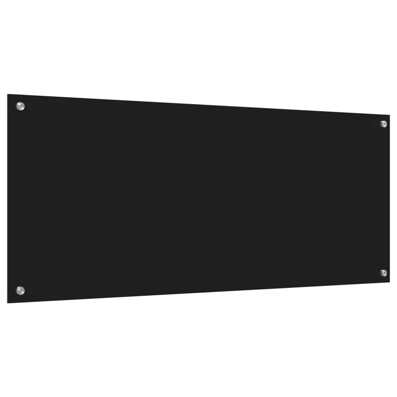 Virtuvės atbraila Juoda 120 x 50 cm grūdintas stiklas