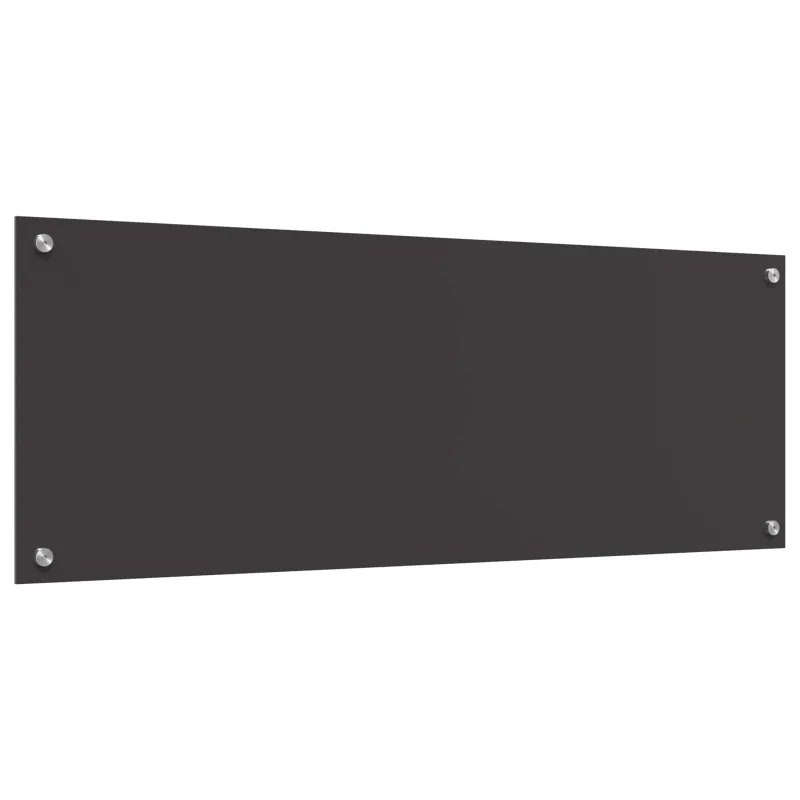 Virtuvės atbraila Tamsiai pilka 110 x 40 cm grūdintas stiklas