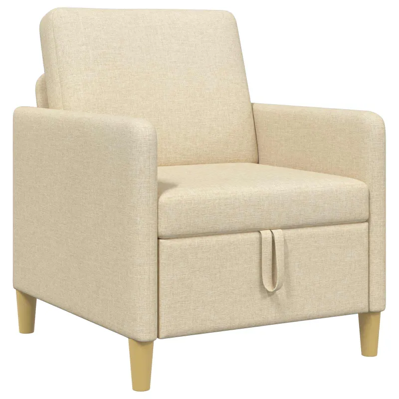 Sofa su saugojimo vieta Kreminė 72 x 78 x 87 cm Poliesteris