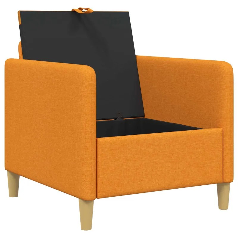 Sofa su saugojimo vieta Tamsiai geltona 72 x 78 x 87 cm