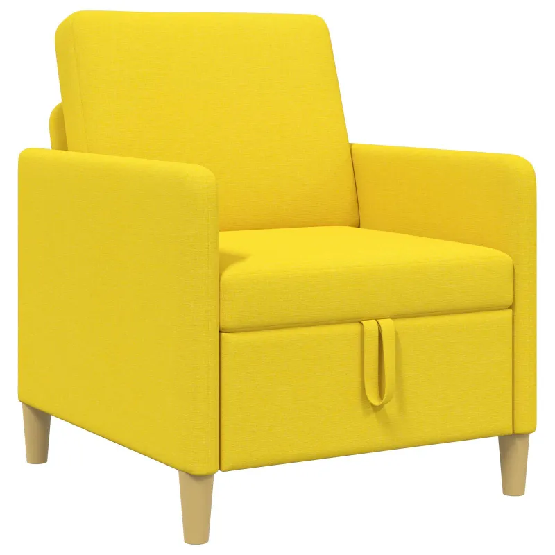 Sofa su saugojimo vieta Šviesi geltona 72 x 78 x 87 cm
