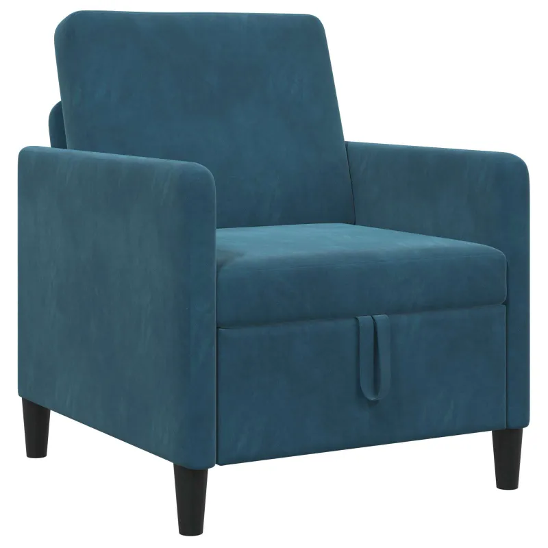Sofa su saugojimo vieta Mėlyna 72 x 78 x 87 cm Poliesteris