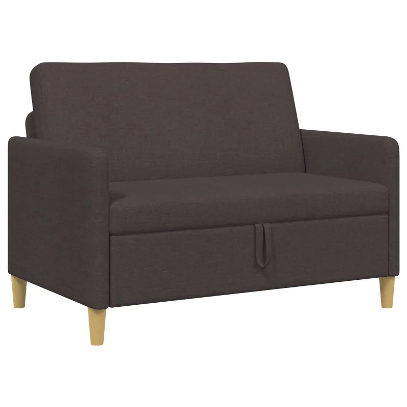 Sofa su saugojimo vieta Tamsiai rudas 122 x 78 x 87 cm