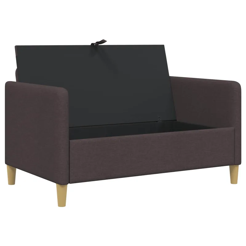 Sofa su saugojimo vieta Tamsiai rudas 122 x 78 x 87 cm