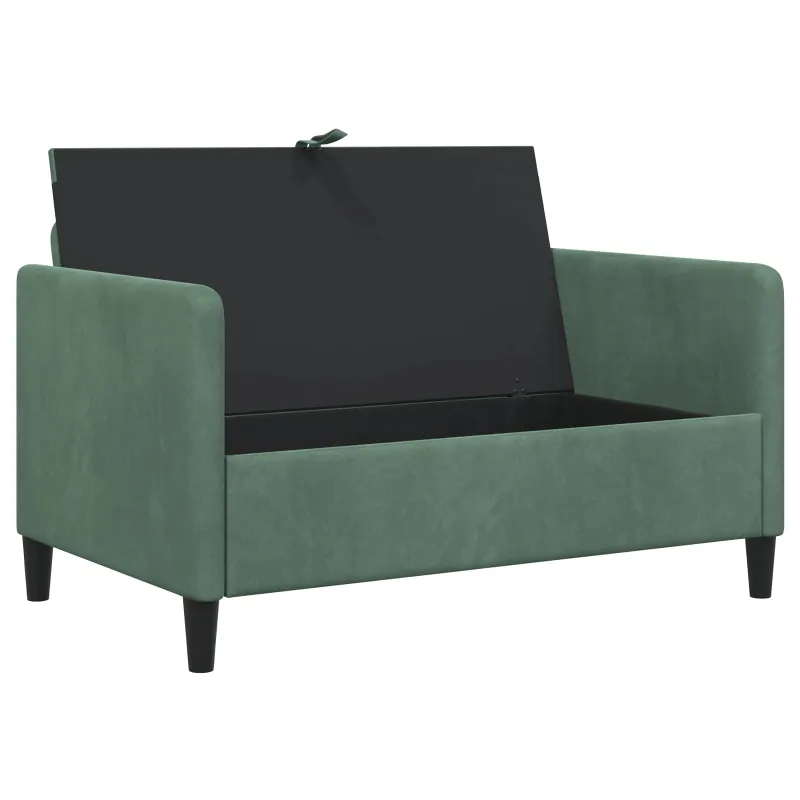 Sofa su saugojimo vieta Jūrinė žalia 122 x 78 x 87 cm
