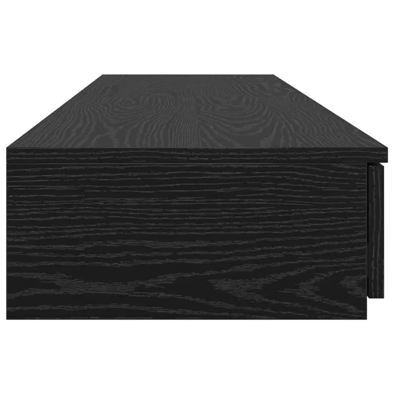 Lovos stalčiai su stalčių Juodas ąžuolas 160 x 36,5 x 16,5 cm