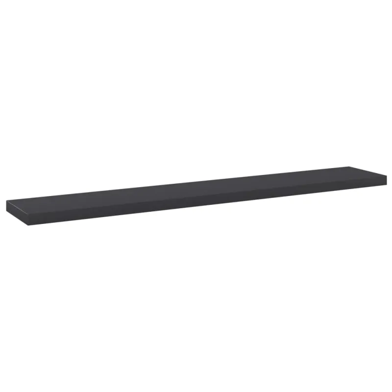 Knygų lentynos plokštės, 4vnt., pilkos, 60x10x1,5cm, MDP