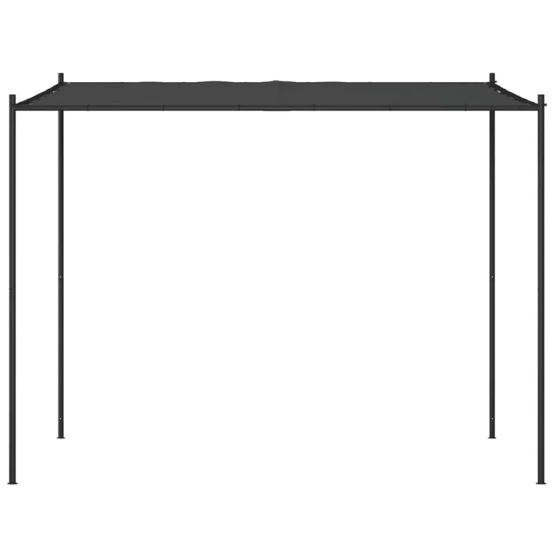 Pavėsinė, antracito spalvos, 3x3m, audinys ir plienas, 180g/m²