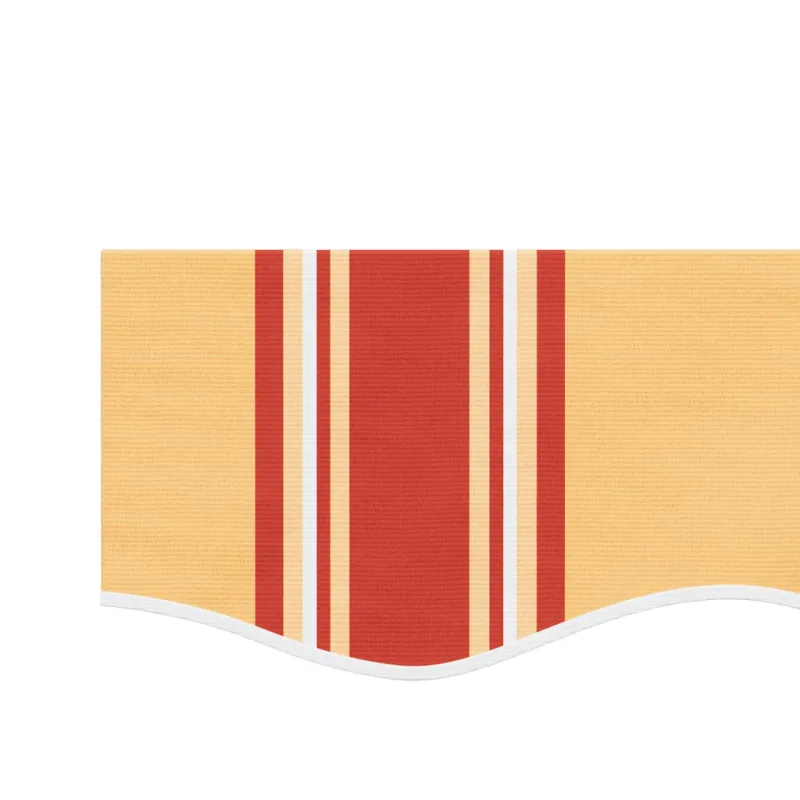 Pakaitinis audinys markizės apsiuvui, mėlynas/oranžinis, 4m