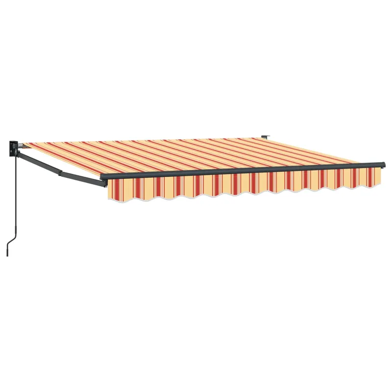 Ištraukiama markizė Geltona, oranžinė ir balta 3 x 2 m
