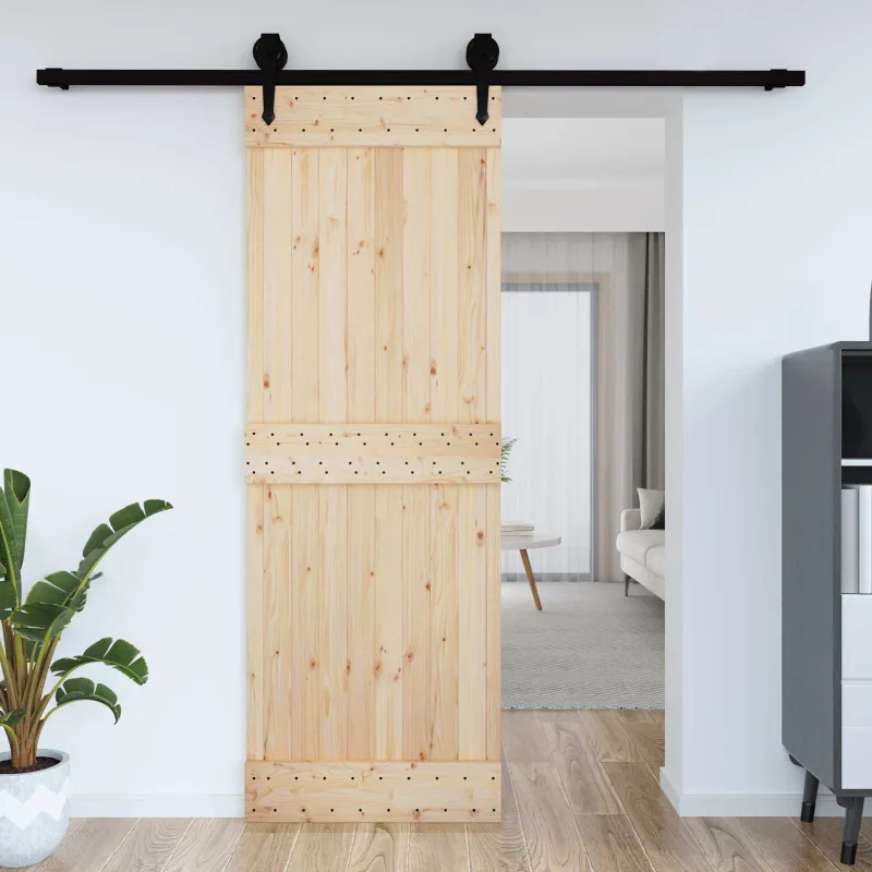 Duris NARVIK Natūrali 80 x 210 cm Kietos pušies medžio durys