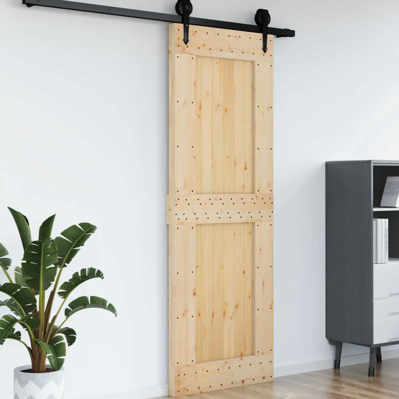 Duris NARVIK Natūrali 80 x 210 cm Kietos pušies medžio durys