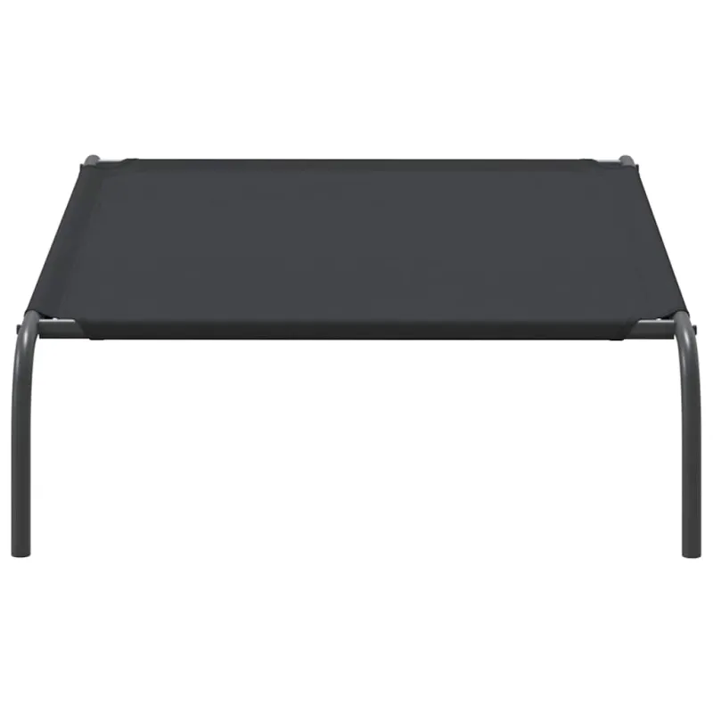 paaukštinta šunų lova juoda 110x65x20 cm Oksfordo audinys