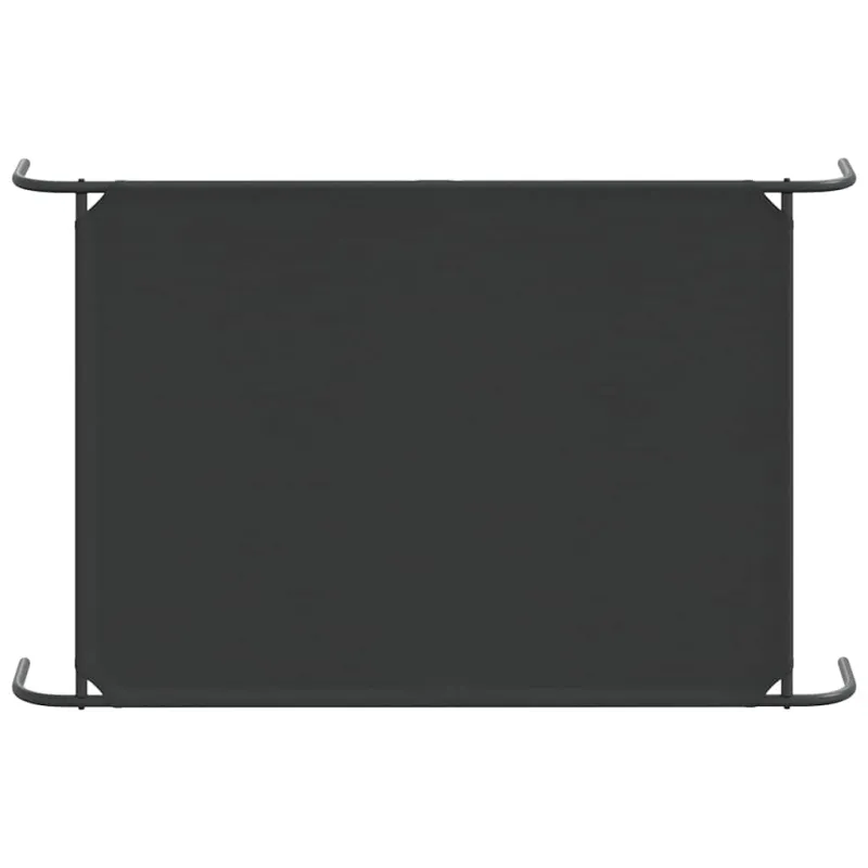 paaukštinta šunų lova juoda 130x80x20 cm Oksfordo audinys