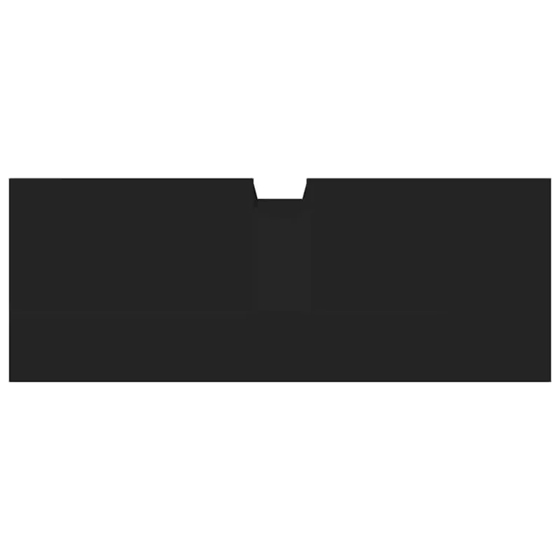 Spintelė praustuvui, juoda, 80x30x60cm, apdirbta mediena