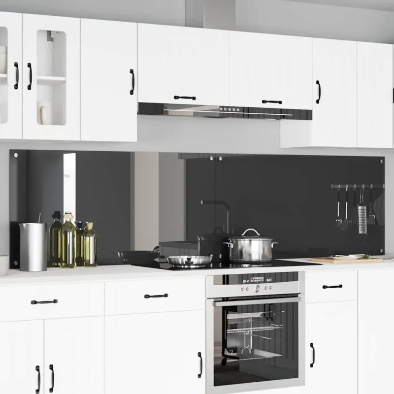 Virtuvės atbraila 2 pcs Tamsiai pilka 120 x 60 cm